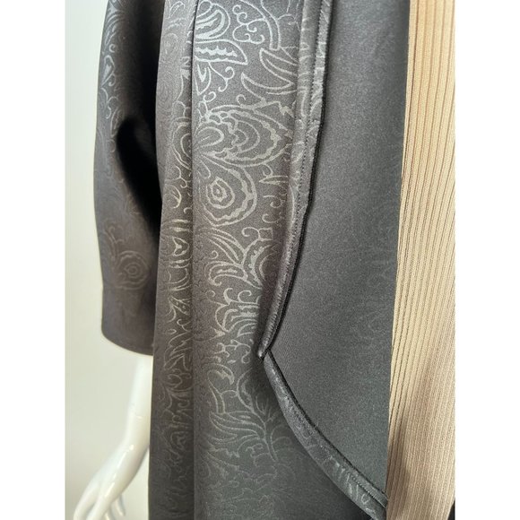 Kimono Styled custom Made Jacket Size Lg Black Neoprene - Picture 11 of 16